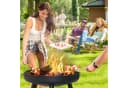 Clanmacy Feuerschale Garten Schwarz Verzinktes Eisen Bild 4