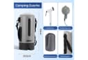 Clanmacy Gartendusche 12L mit Pumpe Grau Bild 1