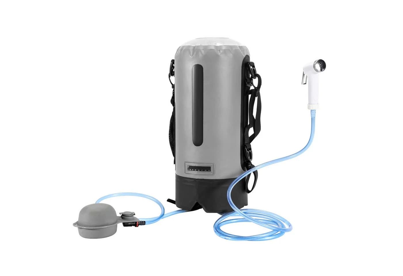 Clanmacy Gartendusche 12L mit Pumpe Grau - Bild 2