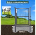 Clanmacy Gartentor Anthrazit mit Schloss Bild 5