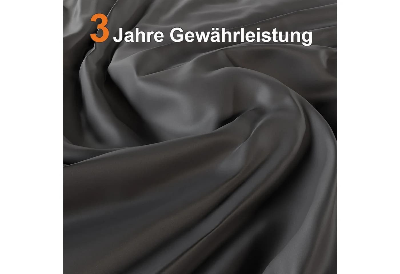 GUNJI Sonnenschirm 270/330 cm Grau Metall UV Schutz 50+ 360° drehbar - Bild 5