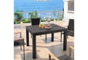 GUNJI Ausziehbarer Aluminium Gartentisch für 4-10 Personen Grau/Braun Bild 1