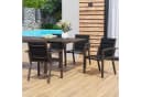 Furnicopia Gartenstuhl Set 4 Stk. Aluminium Grau Tecslin Bild 3