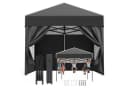 GUNJI Faltpavillon 3x3/3x4.5/3x6m Gartenpavillon mit 4 Seitenwänden Bild 2