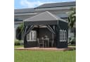GUNJI Faltpavillon 3x3/3x4.5/3x6m Gartenpavillon mit 4 Seitenwänden Bild 4