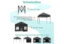 GUNJI Faltpavillon 3x3/3x4.5/3x6m Gartenpavillon mit 4 Seitenwänden Bild 5