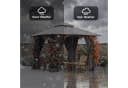 GUNJI Pavillon 3x3m Gartenpavillon mit Blumenkasten Bild 3