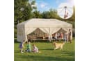 HOMALL Faltpavillon 3x3/3x6 m Beige/Grau/Blau UV-Schutz Bild 1