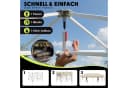 HOMALL Faltpavillon 3x3/3x6 m Beige/Grau/Blau UV-Schutz Bild 4