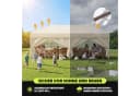 HOMALL Faltpavillon 3x3/3x6 m Beige/Grau/Blau UV-Schutz Bild 5