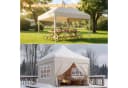 HOMALL Pavillon 3x6m Beige/Grau Bild 1