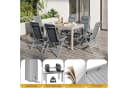 HOMALL Gartentisch Balkontisch Aluminium Ausziehtisch 6-10 Personen Bild 5
