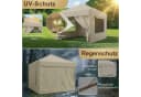 GUNJI Pavillon 3x3/3x6m Beige mit Insektenschutz und UV-Schutz Bild 4