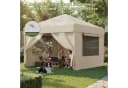 HOMALL Faltpavillon 3x3/3x6 m Gartenpavillon Pop Up Pavillon Beige Bild 1