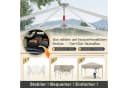 HOMALL Faltpavillon 3x3/3x6 m Gartenpavillon Pop Up Pavillon Beige Bild 3