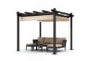 HOMALL Pavillon Pergola mit Aluminiumrahmen und ziehbare Markise Bild 1