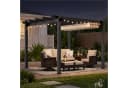 HOMALL Pavillon Pergola mit Aluminiumrahmen und ziehbare Markise Bild 3