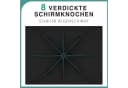 HOMALL Sonnenschirm mit Ständer, 360° drehbar, UV-Schutz 50+, Grau Bild 5