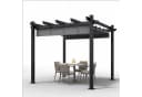 GUNJI Aluminium Pergola mit Magnetbefestigung Grau UV-Schutz Bild 1