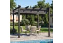 GUNJI Aluminium Pergola mit Magnetbefestigung Grau UV-Schutz Bild 2