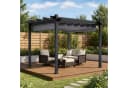 GUNJI Aluminium Pergola mit Magnetbefestigung Grau UV-Schutz Bild 3