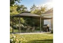 HOMALL Pavillon Extend Grillpavillon Grau mit 1,8m Seitenveranda Bild 2