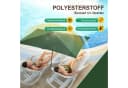 Clanmacy Rechteckiger Sonnenschirm Grün mit LED Solar Bild 5