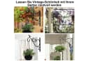 Clanmacy Wandhaken Blumenhaken Schwarz Metall 2er Set Bild 5