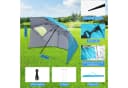 Clanmacy Sonnenschirm Strandschirm UV50+ Blau Pop-up Bild 1