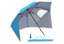 Clanmacy Sonnenschirm Strandschirm UV50+ Blau Pop-up Bild 2
