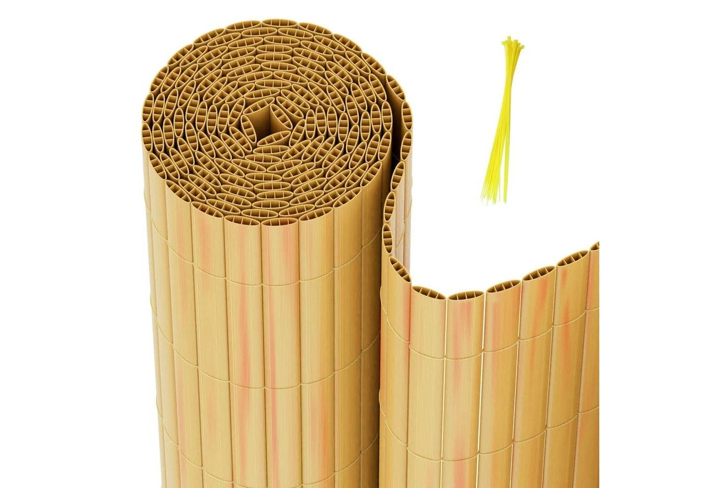 Clanmacy Balkonsichtschutz PVC Matte UV-beständig - Bild 2
