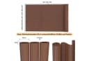 Clanmacy PVC Balkonsichtschutz Braun Sichtschutzmatte Bild 1