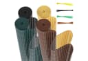 Clanmacy PVC Balkonsichtschutz Braun Sichtschutzmatte Bild 2