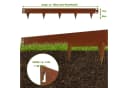 Clanmacy Rasenkante Stahl Rost 100 cm Gartenpalisade Bild 1
