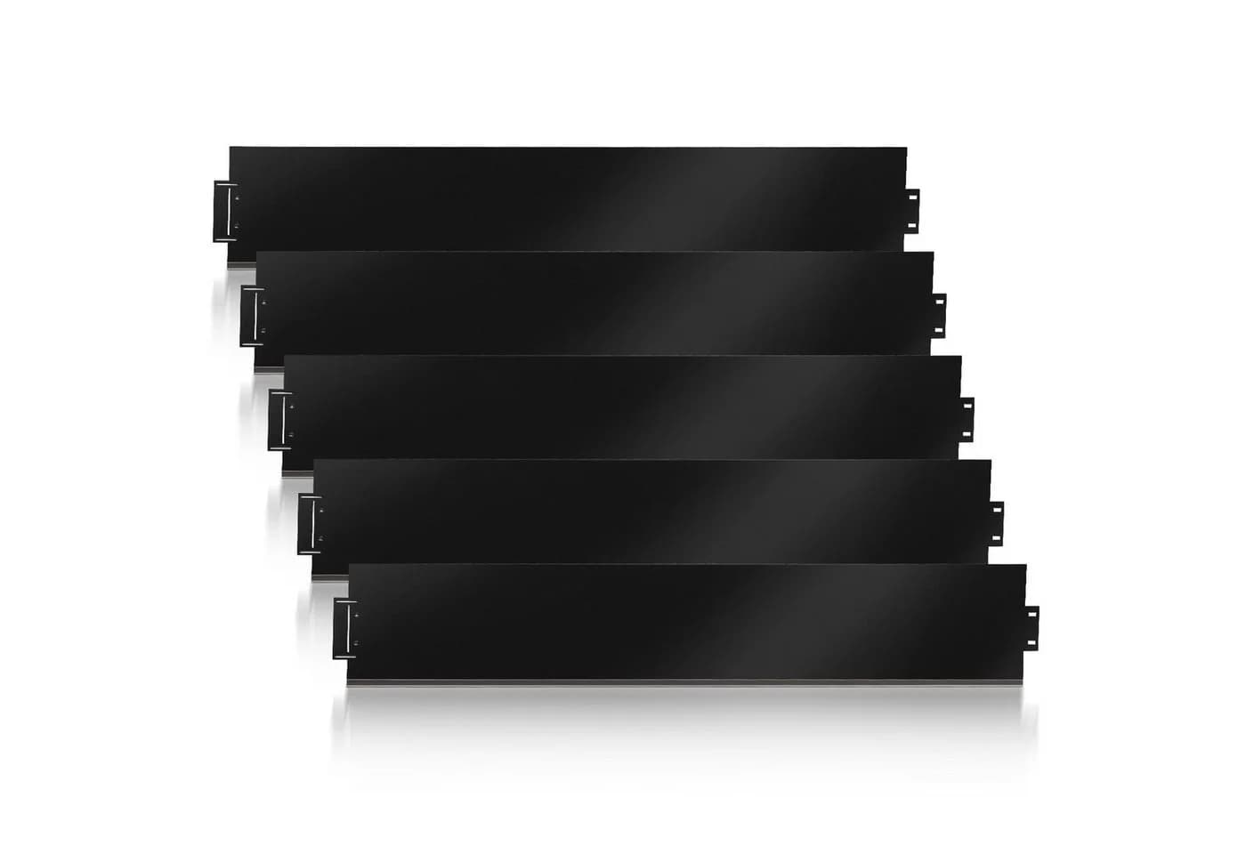 Clanmacy Rasenkante Metall Verzinkt 15cm Schwarz Beetumrandung - Bild 2