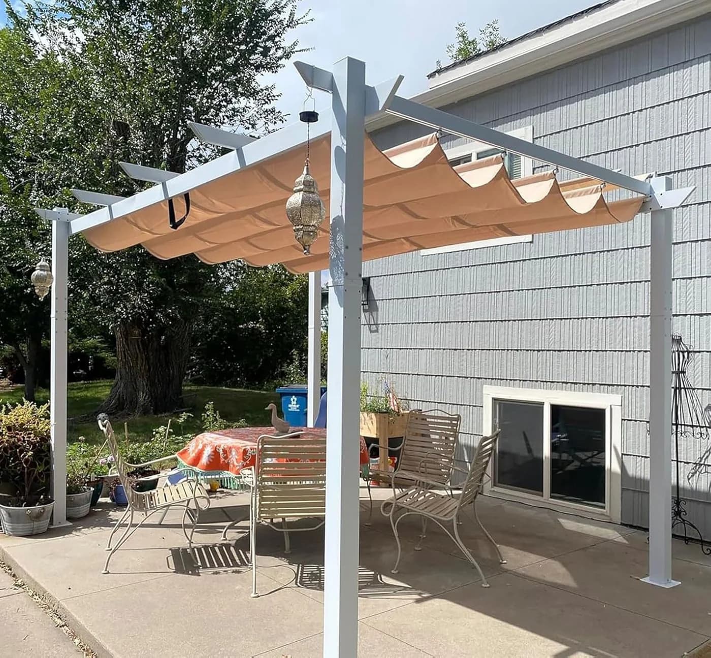 PURPLE LEAF Pergola 3x4m mit Schiebedach Aluminium - Bild 4