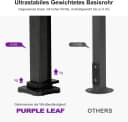 PURPLE LEAF Sonnenschirm Rechteckig Beige 360° drehbar Bild 5