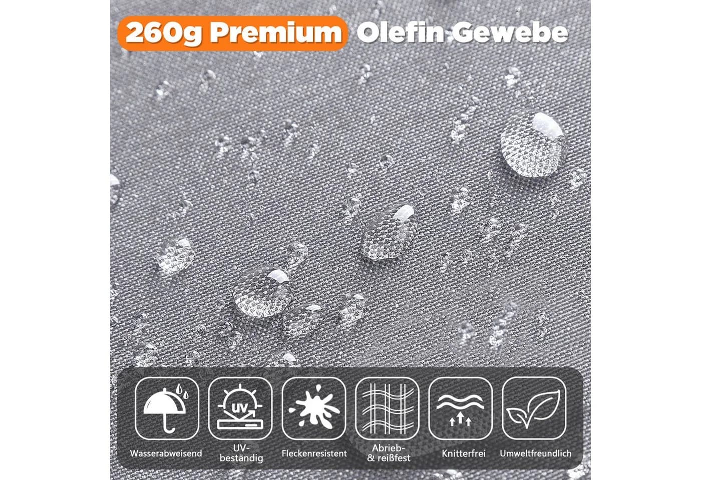 MeXo Gartenlounge-Set 4-tlg. Weiß Aluminium Wetterfest mit Kissen - Bild 5