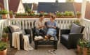 MeXo Gartenlounge-Set 4-tlg. Schwarz Polyrattan mit Kissen Bild 3