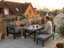 MeXo Gartenlounge-Set XXL Grau Aluminium 5-tlg. mit Kissen Bild 3