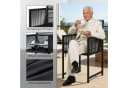 Gywowken Garten-Essgruppe 5-tlg. Schwarz Poly-Rattan mit Glasplatte Bild 3
