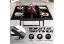 Gywowken Garten-Essgruppe 5-tlg. Schwarz Poly-Rattan mit Glasplatte Bild 4