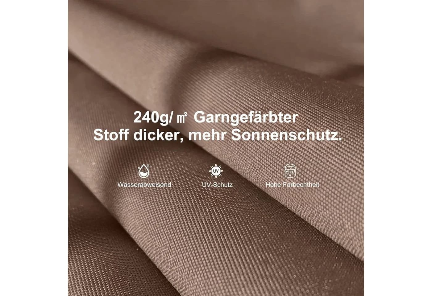 PURPLE LEAF Hollywoodschaukel 3-Sitzer mit Sonnendach Beige - Bild 3
