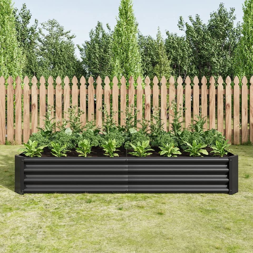 BBWL Hochbeet Metall 180x90x30 cm verzinkt Anthrazit - Bild 2