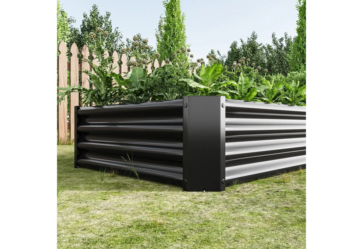 BBWL Hochbeet Metall 180x90x30 cm verzinkt Anthrazit - Bild 5
