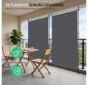 BBG Balkonsichtschutz Vertikale Außenmarkise Anthrazit Bild 3