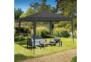 BBG Faltpavillon 3x3 m Schwarz wasserdicht mit 4 Seitenwänden Bild 3
