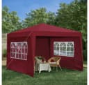 BBWL Faltpavillon 3x3m wasserdicht mit Stahlrahmen und Seitenwänden Bild 2