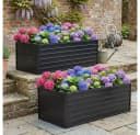 BBWL Hochbeet 2er Set Metall Wetterfest Holzoptik Bild 2