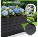 BBWL Hochbeet 2er Set Metall Wetterfest Holzoptik Bild 5